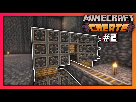 Mit dem RIESEN BOHRER Erze FARMEN! So SCHNELL hat noch NIEMAND DIAS gefunden! 🔸 Minecraft Create #02