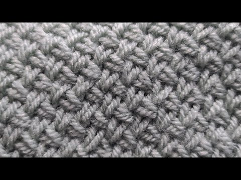 Einfaches Korbmuster/ Flechtmuster stricken #knitting #