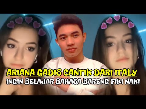 Gadis cantik asal italy ini ingin belajar bahasa Indonesia bareng Fiki Naki || Obrolan Ome TV