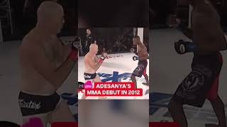Adesanya's MMA Debut 14 Years Ago