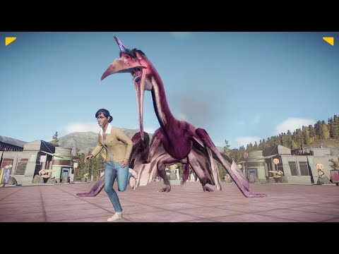 ALL FLYING DINOSAURS ESCAPE AND HUMAN ATTACK ! - Dino Fight Club