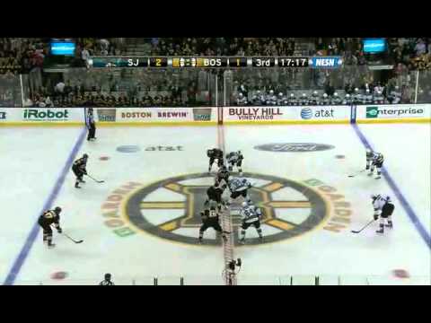 NHL 2011 Oct 22 Sharks at Bruins @ NESN : Bruins scored 2 Goals within 30 seconds