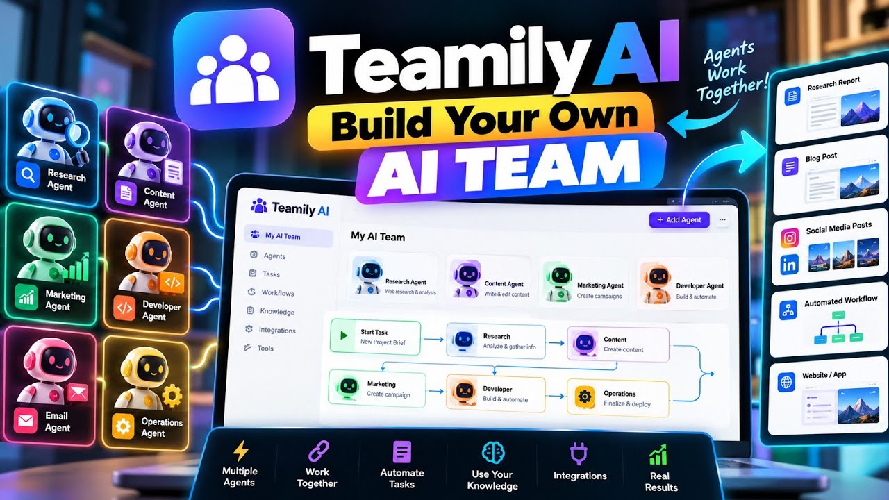 2026년, AI 팀 빌딩: Teamly AI로 나만의 에이전트 팀 꾸려 생산성 10배 높이는 법