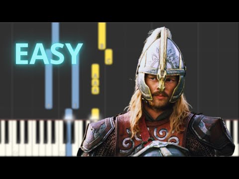 Lord of the Rings - Rohan Theme - EASY Piano Tutorial