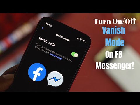 Messenger From Facebook: How To Turn On Vanish Mode! [New Update]