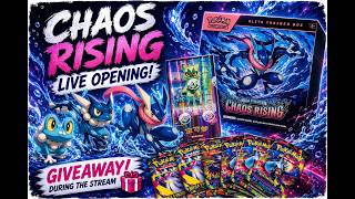 Chaos Rising ETB Opening! (Giving Away Packs!) #pokenet #pokemon #giveaway