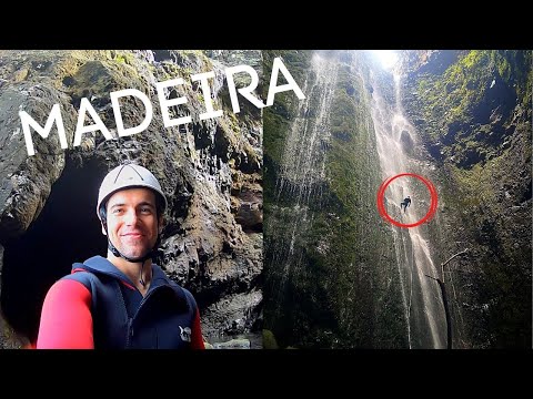 Madeira Island Extreme Canyoning - Climbing Down a 60m Waterfall I GoPro Experience