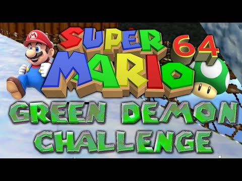 Super Mario 64 BOB Green Demon Challenge in 1:14