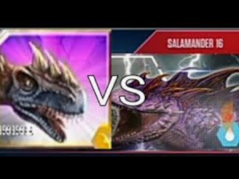 JURASSICK WORLD THE GAME: METRIAPHODON 999 VS SALAMANDER 16