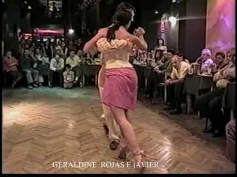  Javier Rodriguez  and  Geraldine Rojas  are  dancing  to  the  tango  "  Pasional  "