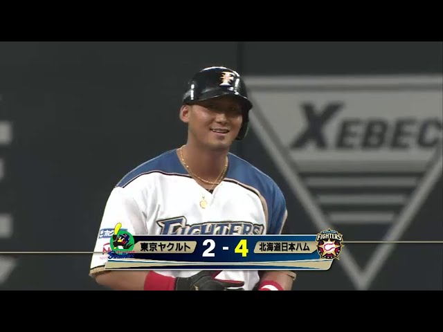 3回裏 ファイターズ4番・中田 タイムリーでリード広げる!! 2014/6/14 F-S