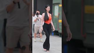 beautiful girl street fashion tiktok #chinesefashion #mejoresstreetfashion #shorts