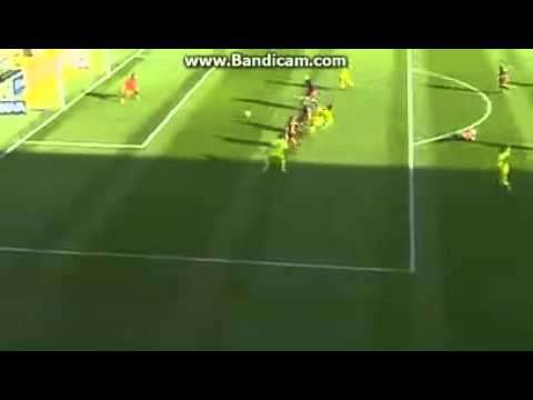 Gol del Villarreal. Barcelona (2--1) Villarreal. La liga 2016
