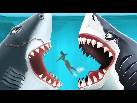 Megalodon VS Megalodon - The Meg Special!!! - Hungry Shark Evolution Vs World