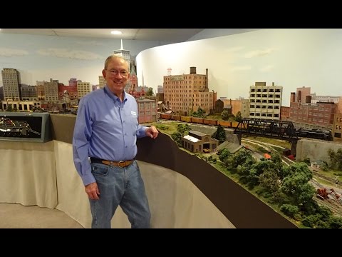 Large Private Model Railroad RR HO H.O. Scale Gauge Train Layout of Pete Walton's awesome trains