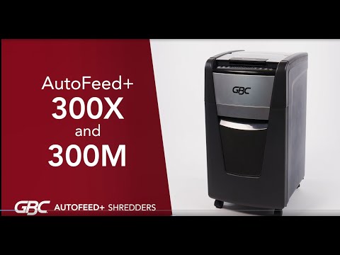 GBC AUTO+300X SmarTech Auto Feed Paper Shredding Machine