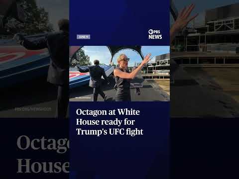 Octagon at White House ready for Trump's UFC fight