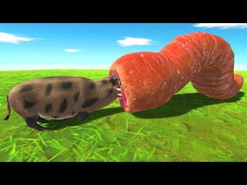 MODERN ANIMALS vs GIANT BLADE WORM - Animal Revolt Battle Simulator