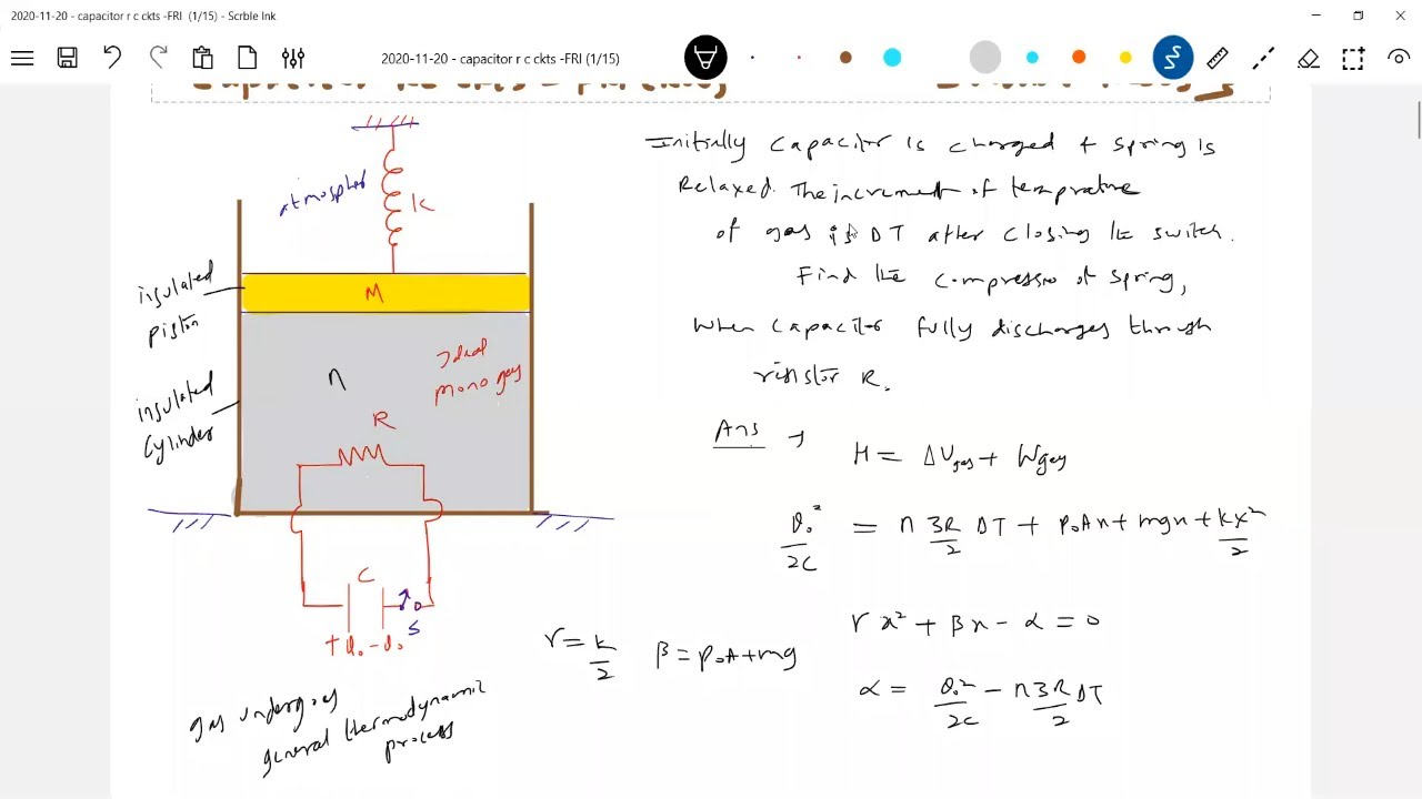 RC ckts & capacitor numericals
