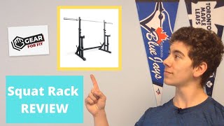 Squat Rack With Adjustable Spotter Review - Gearforfit