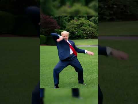 Donald Trump just started dancing 😳 #shorts #usa #trump #dance #funnyvideo