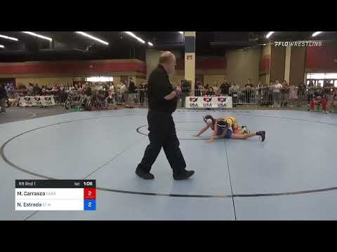 100 Lbs Rr Rnd 1 - Mercedes Carrasco, Caravan Kids Wrestling Club Vs Nova Estrada, ET Wrestling 8b