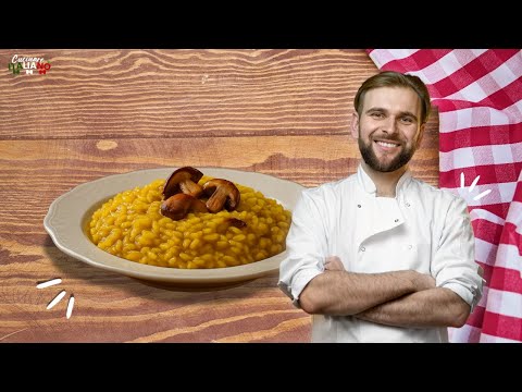 Risotto allo Zafferano e Funghi Porcini – Ricetta cremosa e profumata | Cucinare Italiano con Luigi