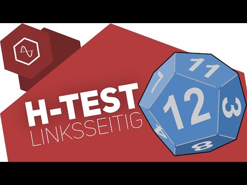 Left-sided hypothesis test on an example task