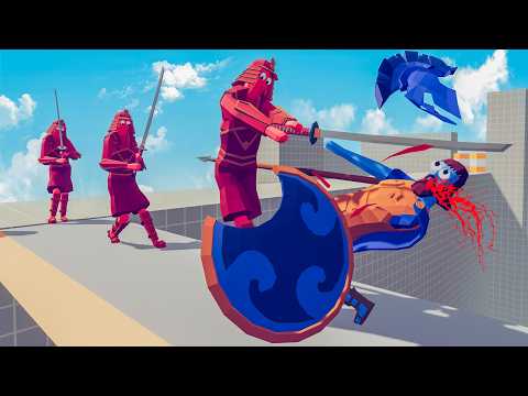 HOPLITES TEAM vs SAMURAI TEAM | TABS - Totally Accurate Battle Simulator