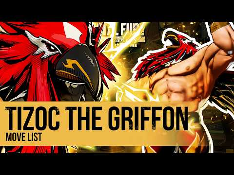 TIZOC THE GRIFFON MASK MOVE LIST - Fatal Fury: City of the Wolves (COTW)