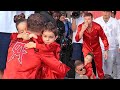 CANELO RECEIVES TENDER HUG FROM HIS KIDS AFTER TENSE FACE OFF VS GENNADY GOLOVKIN