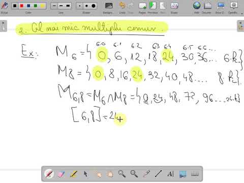 Cel mai mic multiplu comun cmmmc clasa a VI a ( www.supermeditatii.ro)