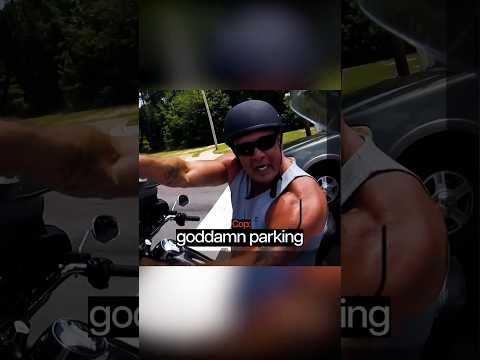 Harley Rider Gets Mad For No Reason