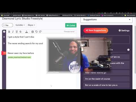 Desmond's Freestyle Rap Practice with LyricStudio