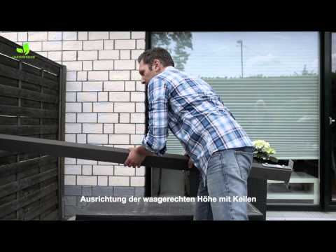 Gartenfreude Montage WPC Zaun