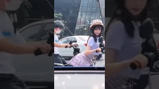 sexy corean girl on scooty - funny short video #shorts