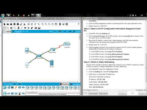 Add computer  To an Existing Network (PACKET TRACER)