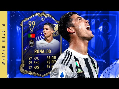 FIFA 20 TOTY RONALDO REVIEW - IS HE WORTH IT? | 99 TEAM OF THE YEAR RONALDO PLAYER REVIEW
