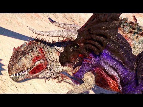 ULTIMASAURUS VS ALL LARGE CARNIVORES BATTLE ROYALE (JURASSIC WORLD EVOLUTION 2)