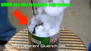 Can You Use Canola Oil or Motor Oil For Knife Making?