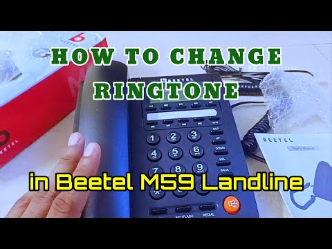 How to change ringtone in Beetel M59 Landline