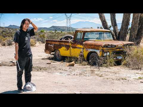 Starting an ABANDONED truck in the DESERT!
