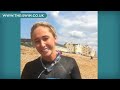 Jenny Frost triathlon wetsuit for charity swim
