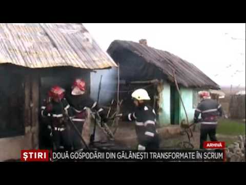 Doua gospodarii din Galanesti tranformate in scurm
