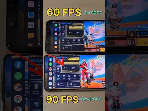 60FPS 😈 vs 90FPS 💀 Old POCO vs New POCO vs POCO X6 PRO - FREEFIRE TEST #freefire #shorts #shorts