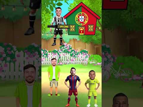 من سرق مفتاح بيت رونالدو؟! مستر بيست او ميسي او مبابي🤔😱