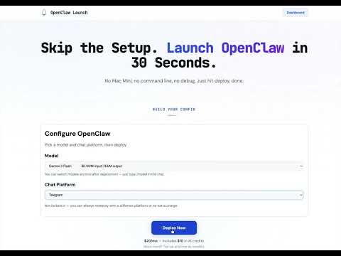OpenClaw Launch video preview