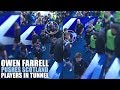 New footage shows moment Owen Farrell pushed Scotland players in the tunnel