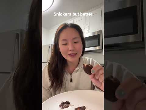 Make Snickers but better! Chocolate covered dates