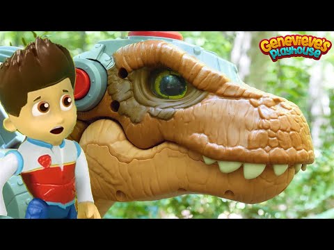 Best Paw Patrol Toy Learning Video for Kids Dinosaur Rescue Mission!